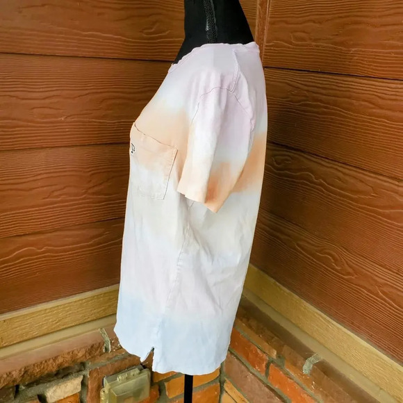 VS PINK 2019 Campus Embroidered Logo Pocket Tie-Dye T-Shirt Size Small - Picture 9 of 14